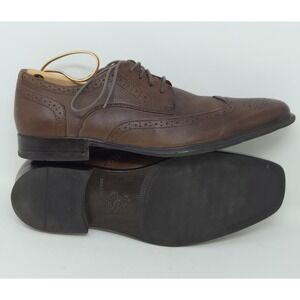 Mark Nason Oxford Wingtip Classic Brown Leather Shoes Men's Size 8 US MemoryFoam